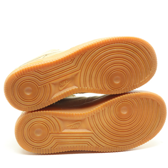 Nike Air Force 1 Low Flax/Gum Suede Leather Sneakers Women 7 Tan - Picture 12 of 15